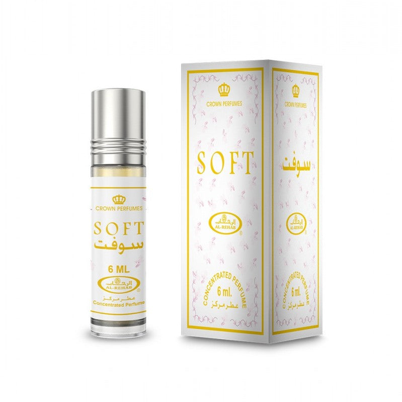 Soft Perfume Oil 6ml Al Rehab x6