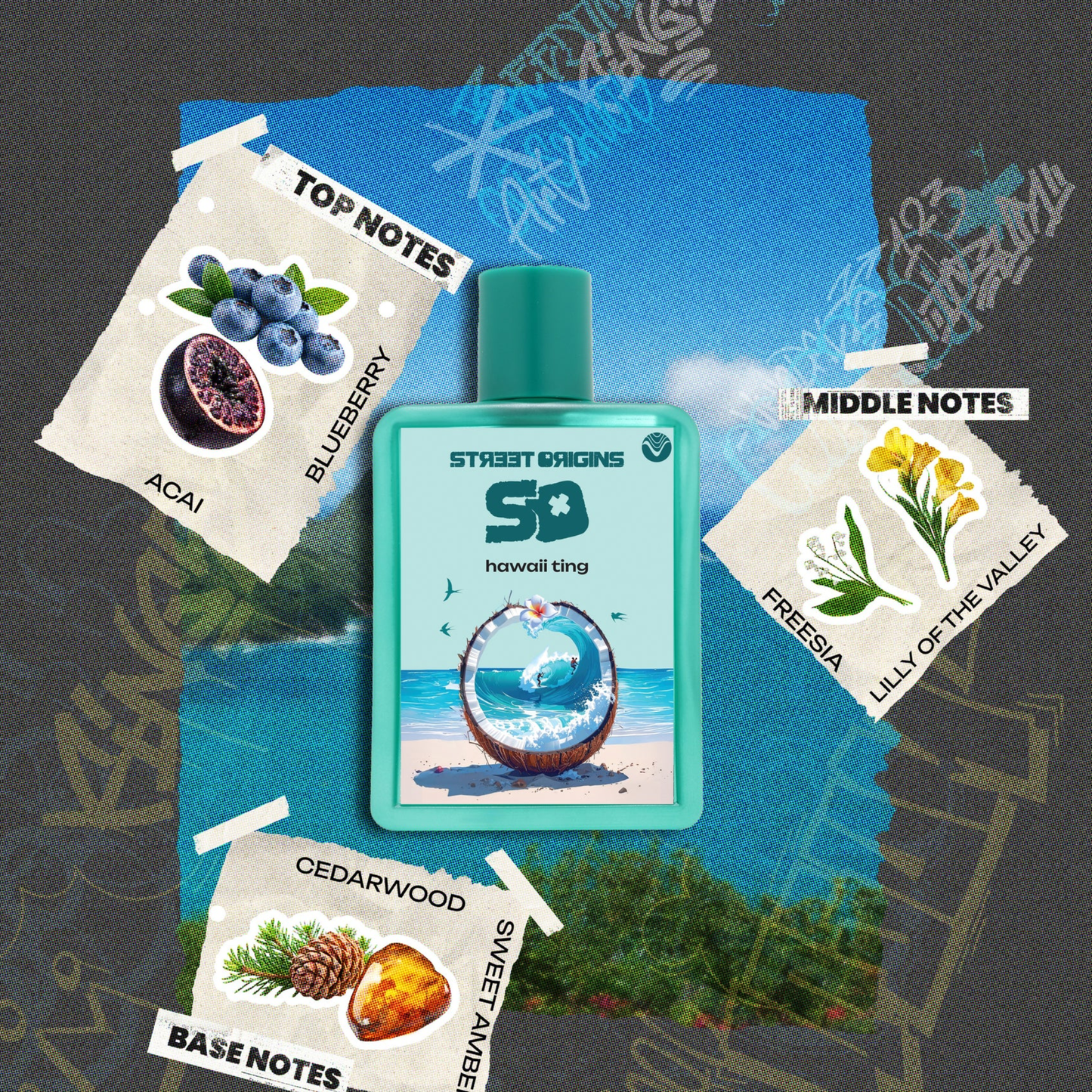 Hawaii Ting Perfume 75ml EDP Street Origins by Fragrance World