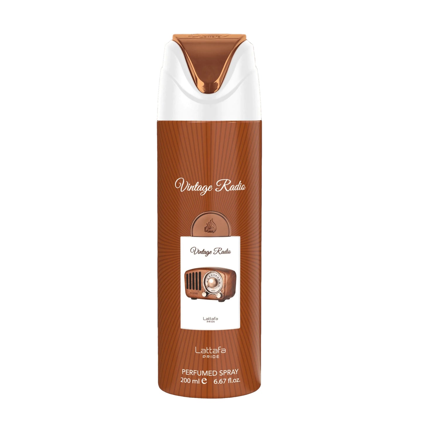 Vintage Radio Body Spray 200ml Lattafa Pride x12