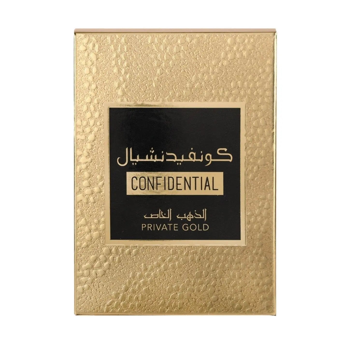 Confidential Private Gold Perfume 100ml EDP Lattafa