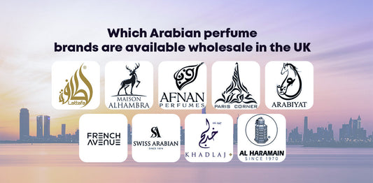 Which Arabian perfume brands are available wholesale in the UK
