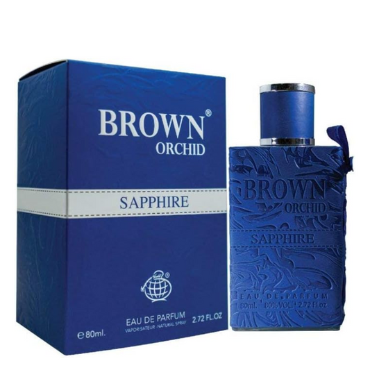 Brown Orchid Sapphire Perfume 80ml EDP Fragrance World