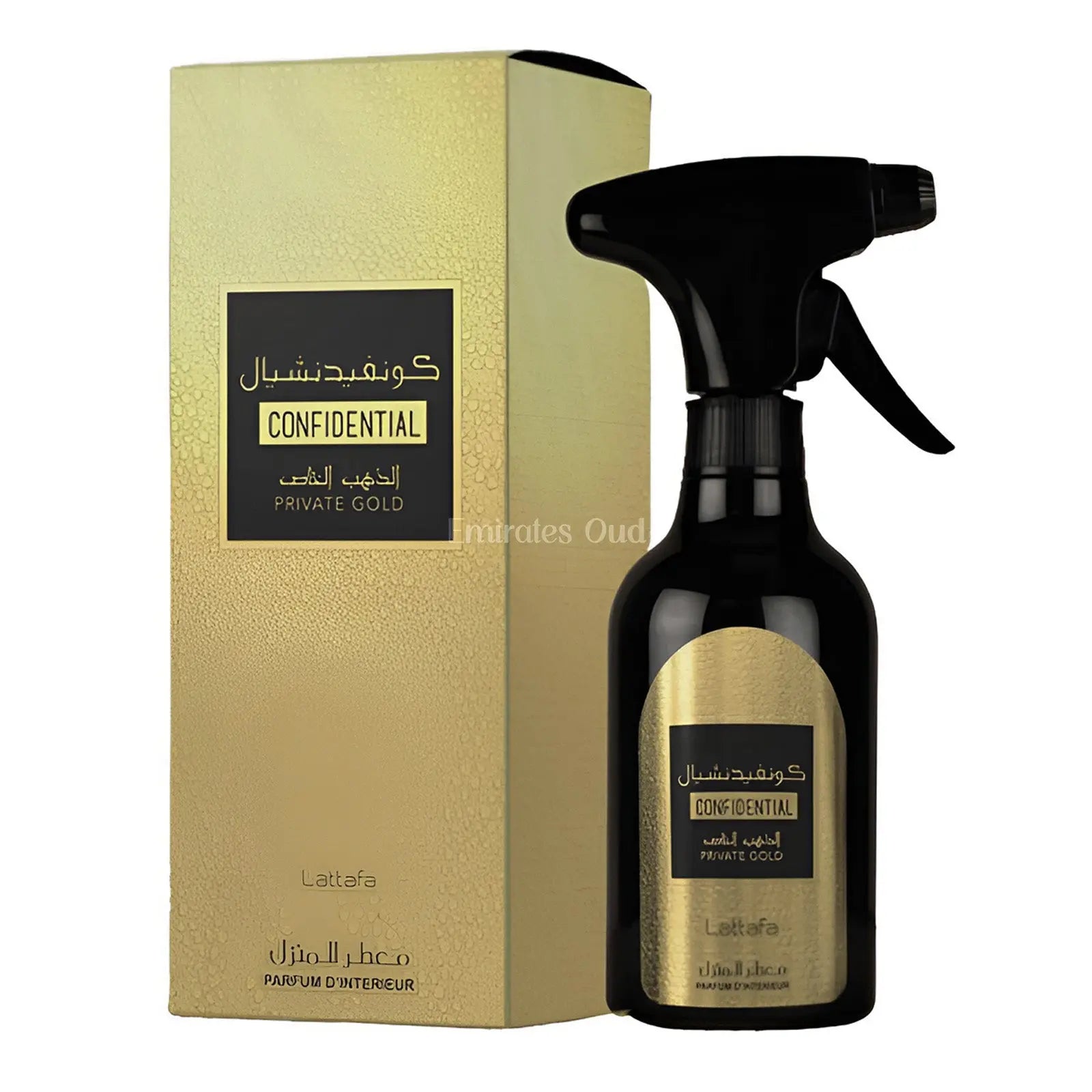 Confidential Private Gold Room Spray 450ml Lattafa