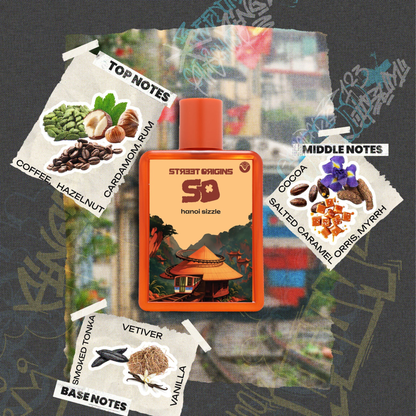 Hanoi Sizzle Perfume 75ml EDP Street Origins by Fragrance World