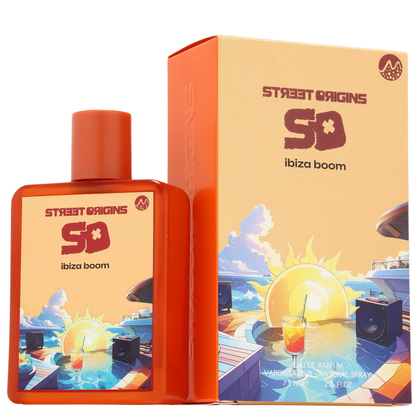 Ibiza Boom Perfume 75ml EDP Street Origins by Fragrance World