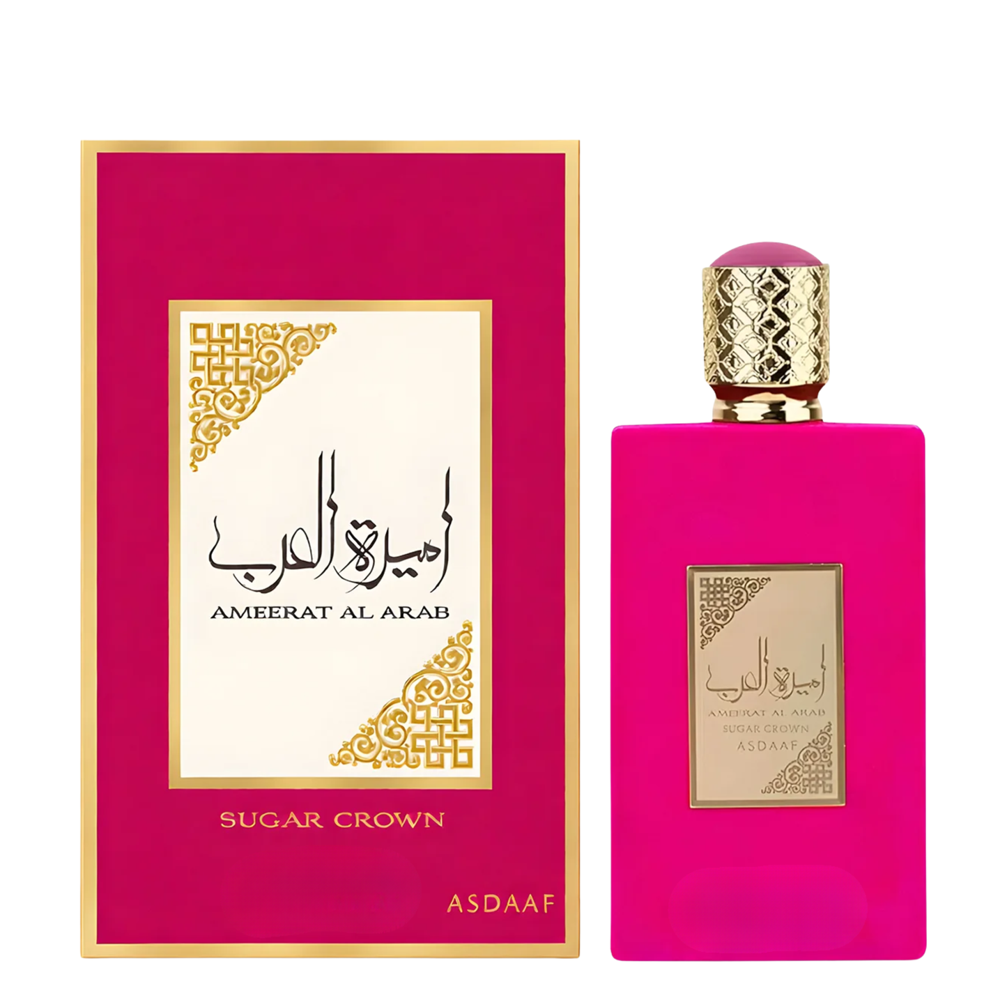 Lattafa in its luxury Red and gold box - Authentic Arabic Perfume Wholesale UK