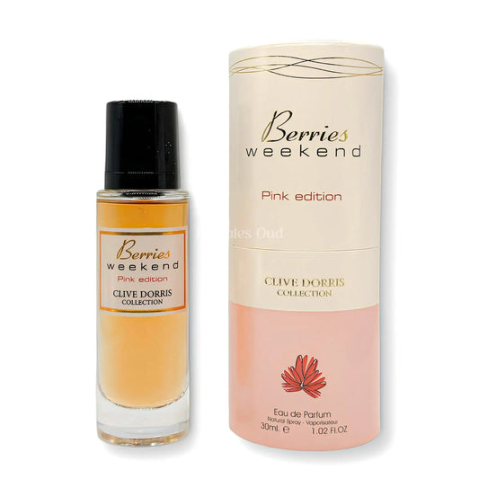 Berries Weekend Pink Edition Perfume 100ml EDP by Fragrance World glass bottle with golden cap - Wholesale UK at IMPERIAN