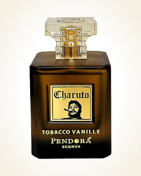 Close-up of Charuto Tobacco Vanille 100ml Eau De Parfum glass bottle, long-lasting unisex fragrance for winter - Paris Corner Pendora Scents
