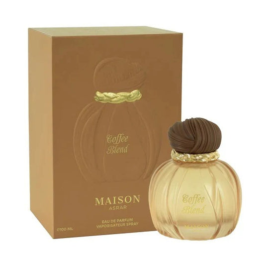 Coffee Blend Eau de Parfum 100ml by Maison Asrar gold bottle with brown textured twist cap - Wholesale UK at IMPERIAN