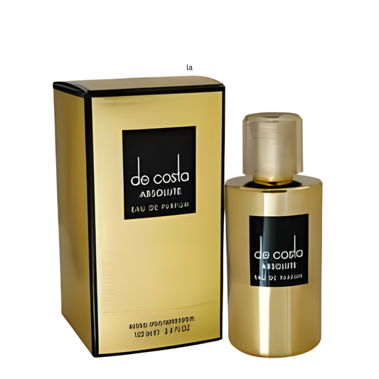 De Costa Absolute Perfume 100ml EDP by Fragrance World woody-spicy fragrance in round leather case - Wholesale UK at IMPERIAN