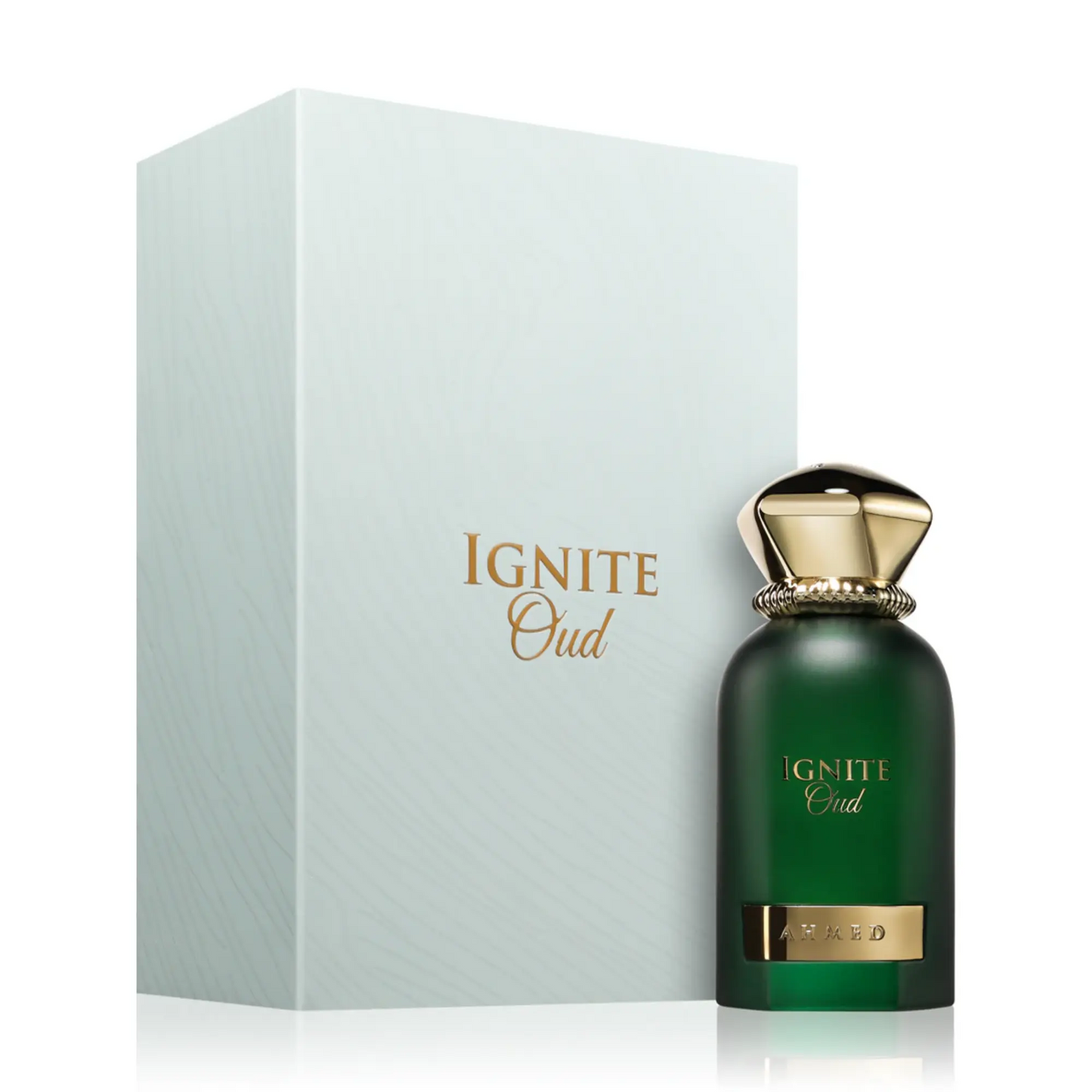 Ignite Oud Ahmed Al Maghribi 60ml EDP perfume bottle and packaging