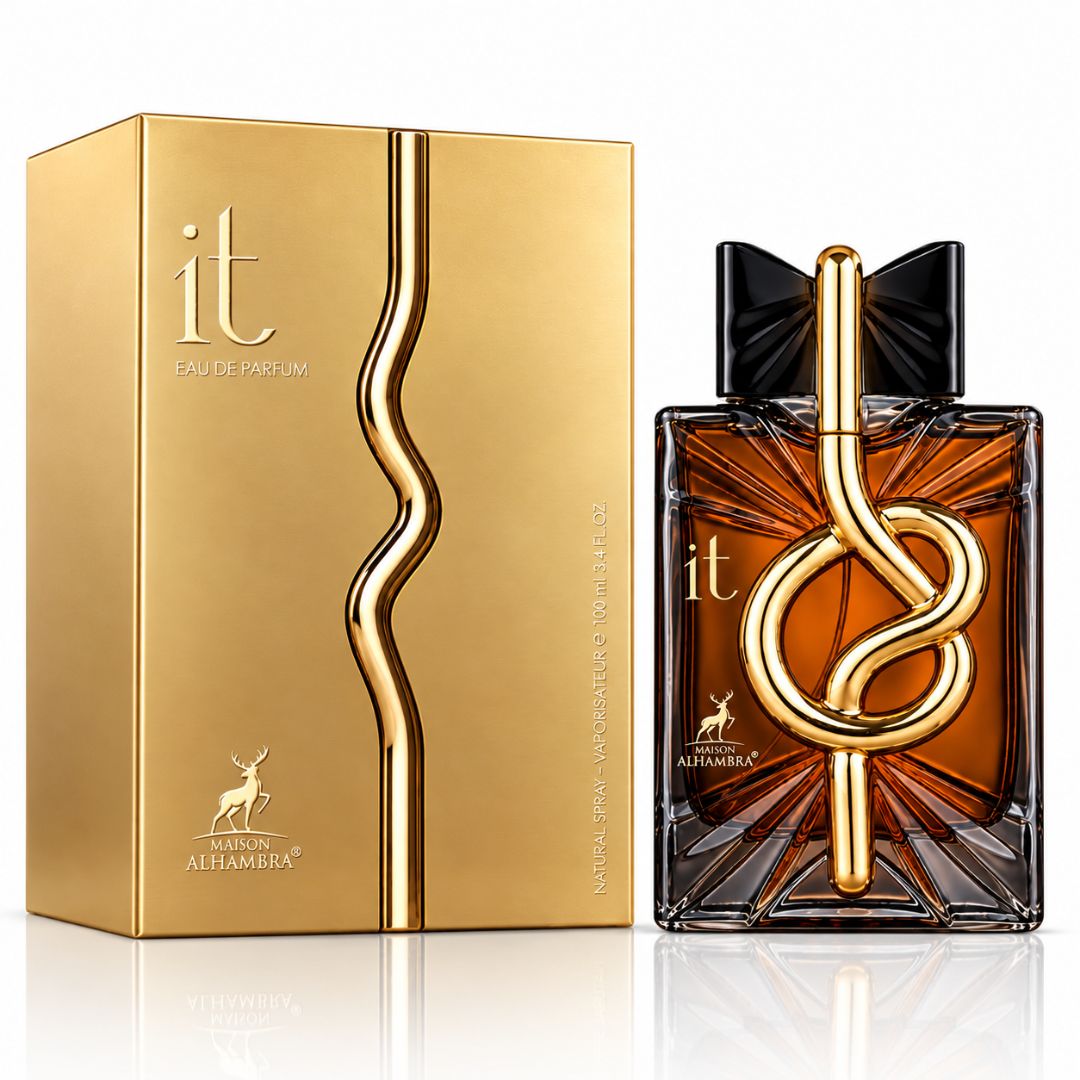 IT Perfume 100ml EDP by Maison Alhambra woody-spicy men's fragrance bottle with box - Wholesale UK at IMPERIAN