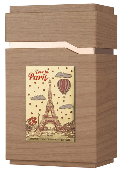 Lattafa Pride Peace & Love 100ml perfume packaging box showing