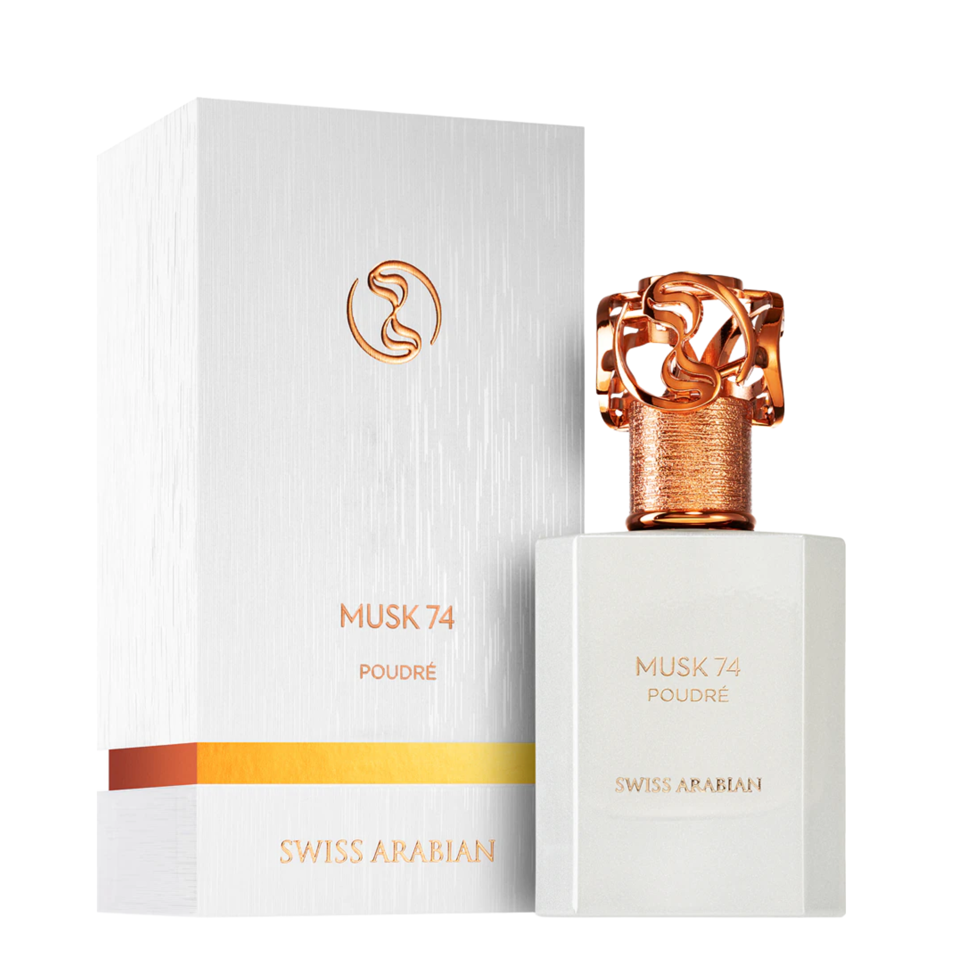 Swiss Arabian Musk 74 Poudre 50ml EDP bottle - Powdery white musk fragrance for wholesale in the UK