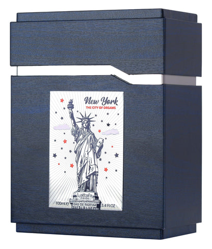 Lattafa Pride New York The City of Dreams 100ml perfume packaging box