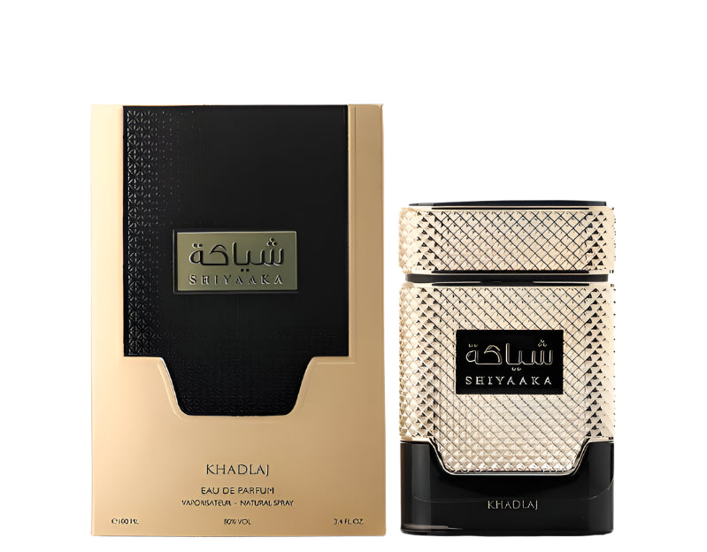 Shiyaaka Gold Khadlaj 100ml EDP bottle for Arabic perfume wholesale UK suppliers