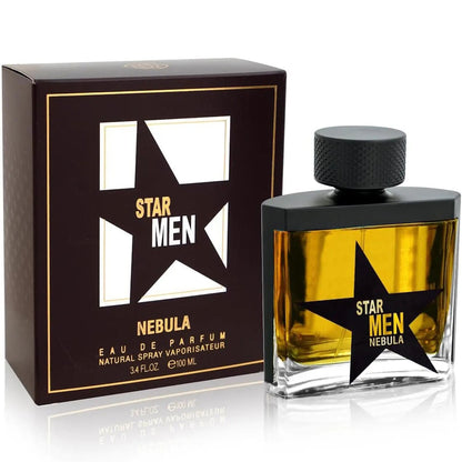 Fragrance World Star Men Nebula 100ml perfume packaging box showing