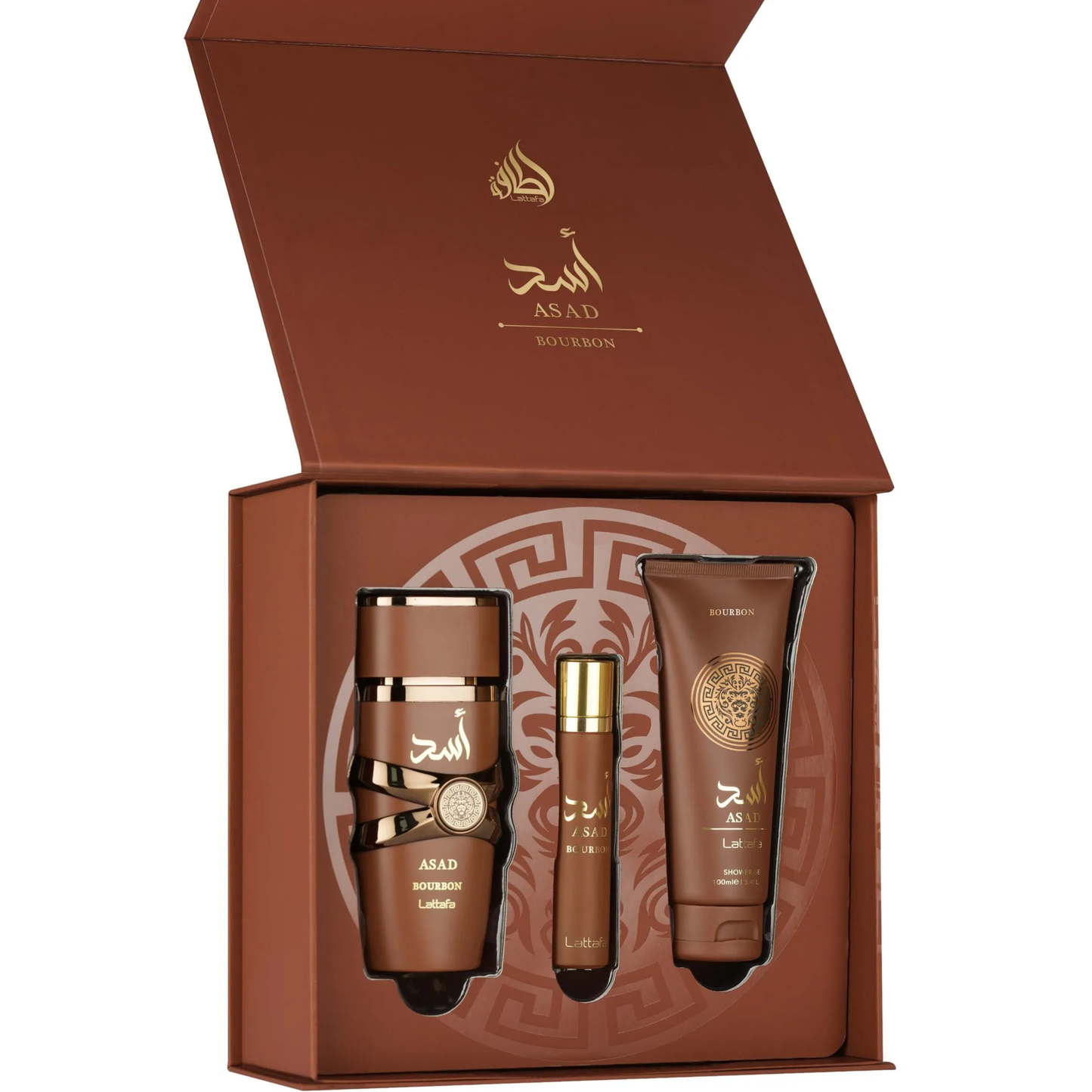 Asad Bourbon Perfume 3pcs Gift Set Lattafa
