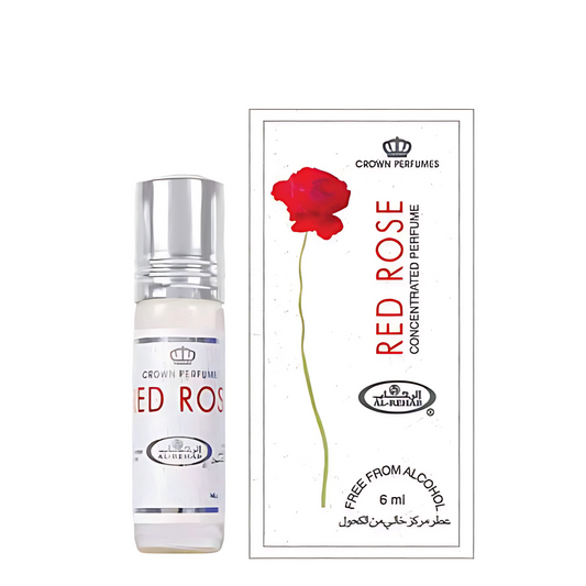 Red Rose 6ml Perfume Oil Al Rehab x6
