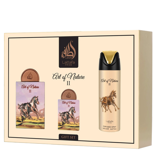 Art Of Nature II Gift Set 3 Piece Lattafa Pride