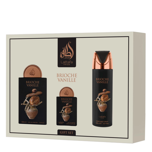 Brioche Vanille Gift Set 3 Piece Lattafa Pride